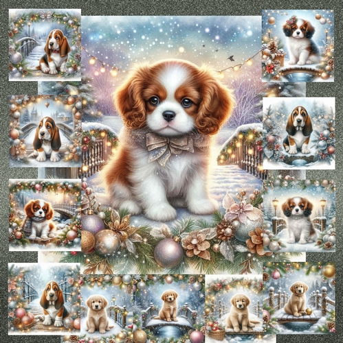  Christmas Snow Bridge Pups 9