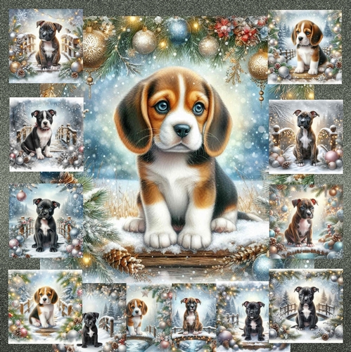  Christmas Snow Bridge Pups 10