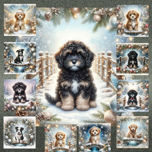  Christmas Snow Bridge Pups 11