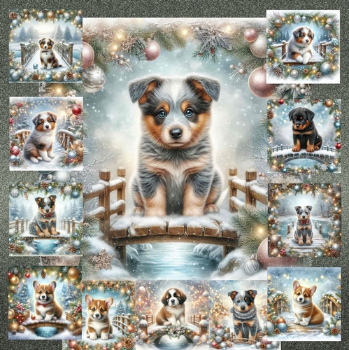  Christmas Snow Bridge Pups 14