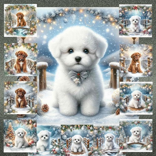  Christmas Snow Bridge Pups 15
