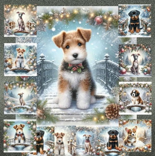  Christmas Snow Bridge Pups 16