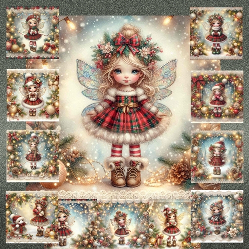 Little Tartan Christmas Fairy 1