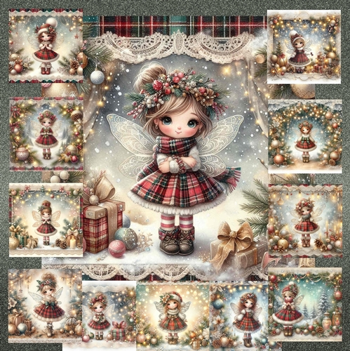 Little Tartan Christmas Fairy 2
