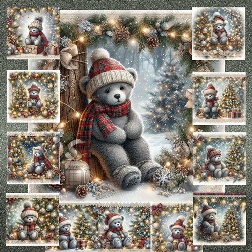 Festive Tartan Scarf Teddy 