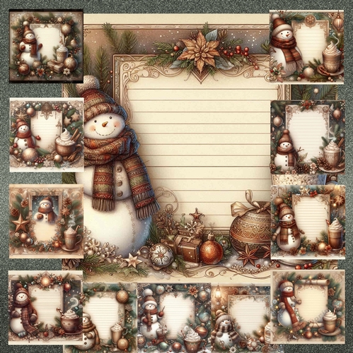 Snowman Border 