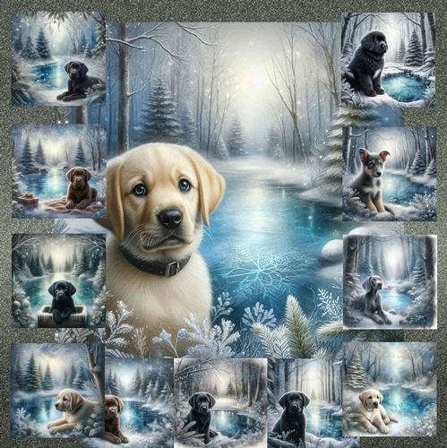 Winter Pond Pups 13