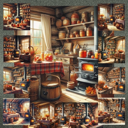 Rustic Cabin Kitchen