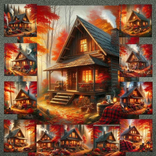 Rustic Fall Cabin