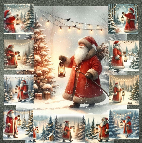 Santa Lamp