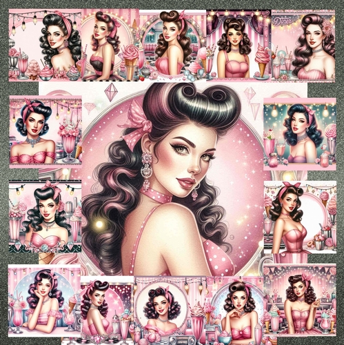 Pink Diner Girls 1