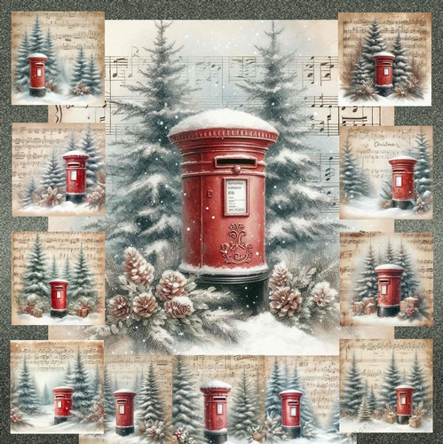 Vintage Music  Christmas Mail