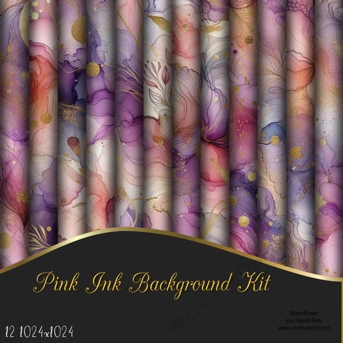 Pink Ink Background Kit 