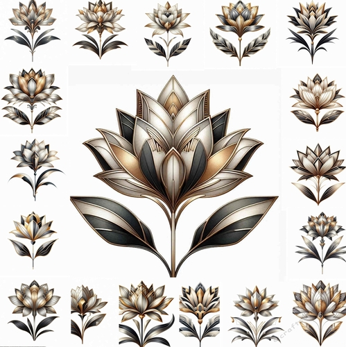 ArtDeco Flowers CUSTOMER REQUEST