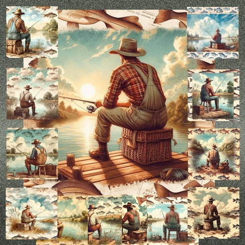 Vintage fishing 
