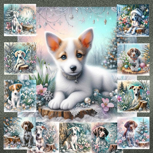 Frosty Snow Drops And Furry Friends 2
