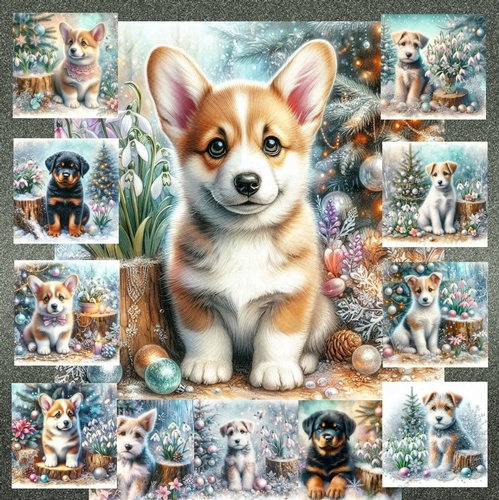 Frosty Snow Drops And Furry Friends 3