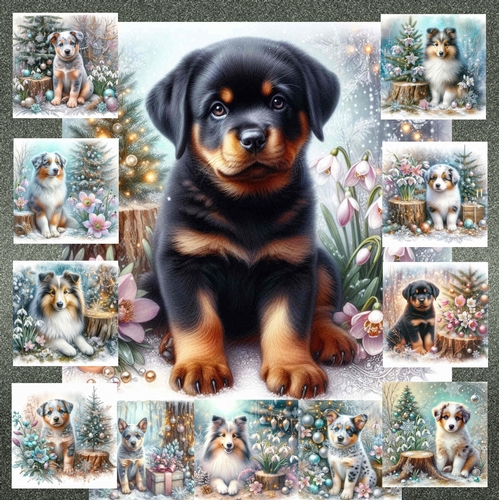 Frosty Snow Drops And Furry Friends 4