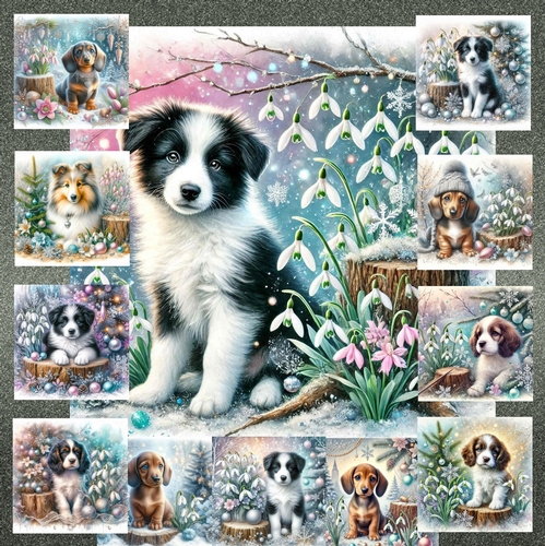 Frosty Snow Drops And Furry Friends 5