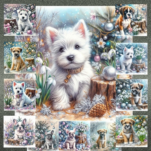 Frosty Snow Drops And Furry Friends 11