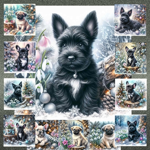 Frosty Snow Drops And Furry Friends 12
