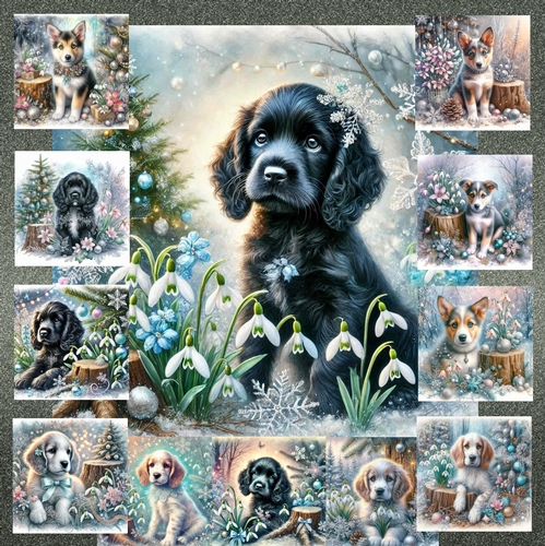 Frosty Snow Drops And Furry Friends 16