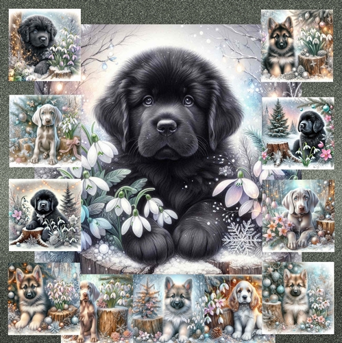 Frosty Snow Drops And Furry Friends 17