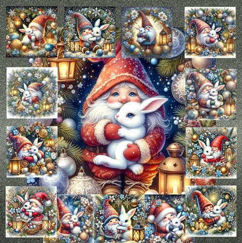 Santa Gnome Hugs