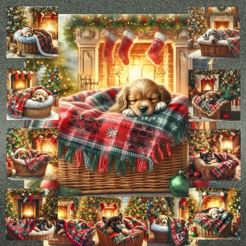 Festive Snooze Pups 1