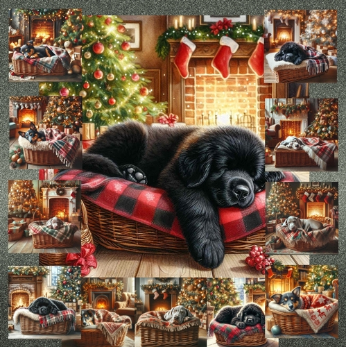 Festive Snooze Pups 2