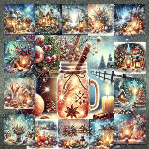 Festive Candle Jar