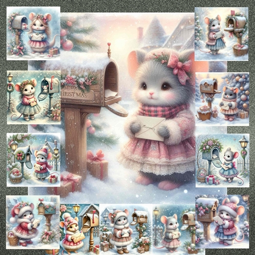  Christmas Mail Mouse
