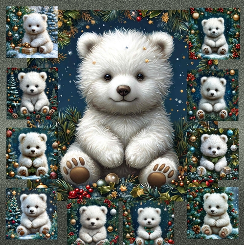 Festive Polar Cub
