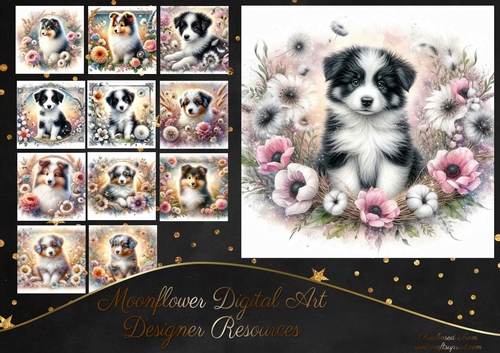 Spring Floral Pups 4
