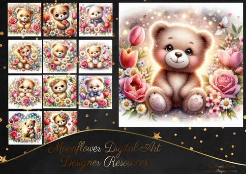 Spring Flower Teddy 