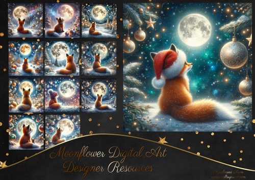 Festive Moon Fox