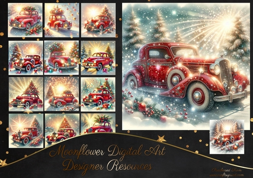 Vintage Christmas Cars