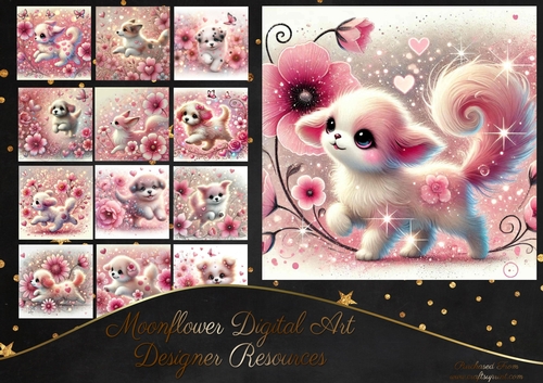 Dashing Pink Pups