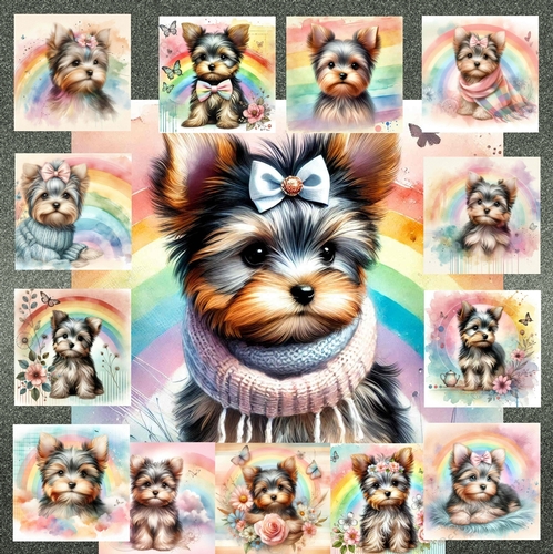 Rainbow Yorkie