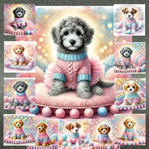 Sweet Pom Pom Pups 6