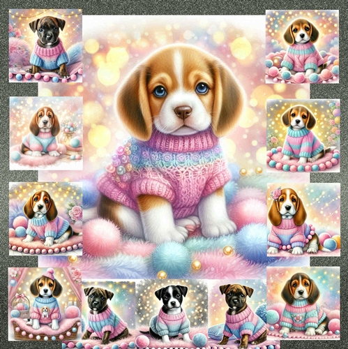 Sweet Pom Pom Pups 8