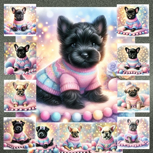 Sweet Pom Pom Pups 12