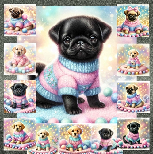 Sweet Pom Pom Pups 13