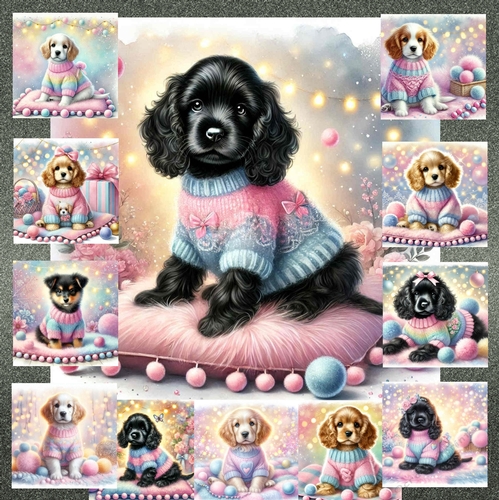 Sweet Pom Pom Pups 16