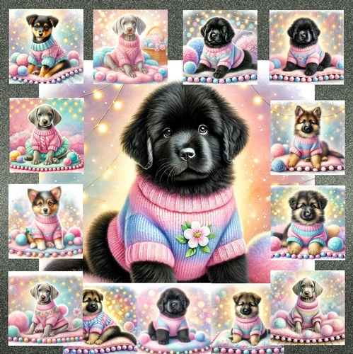Sweet Pom Pom Pups 17