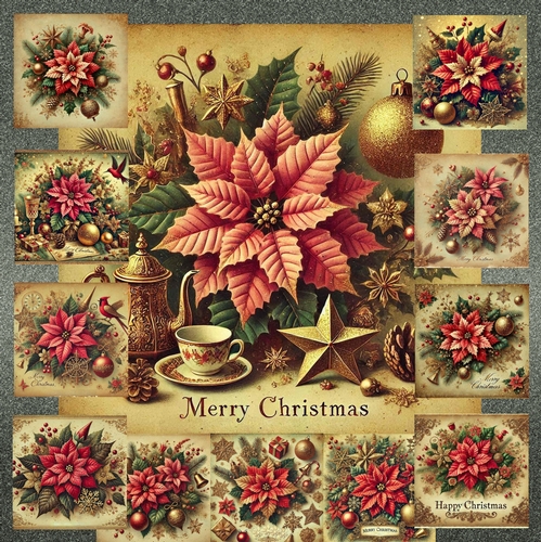 Vintage Christmas Florals 