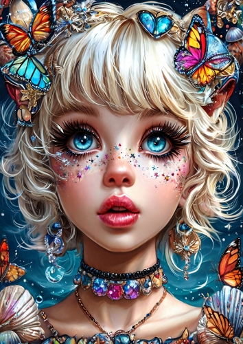 Beautiful Ocean Wave Girl 6