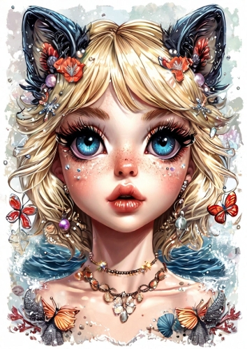 Beautiful Ocean Wave Girl 7