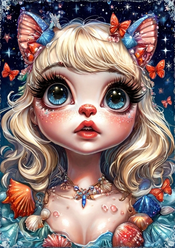 Beautiful Ocean Wave Girl 11