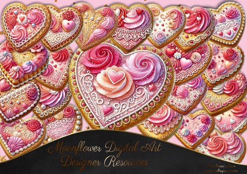 Valentine Cookies ClipArt 